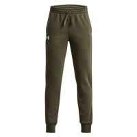 Under Armour RIVAL FLEECE JOGGERS Chlapecké tepláky, khaki, velikost