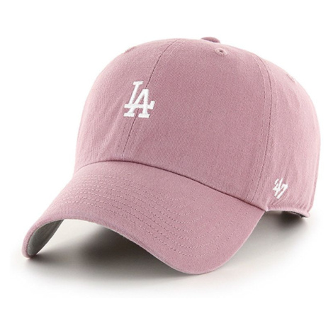 Čepice 47brand MLB Los Angeles Dodgers růžová barva, s aplikací, B-BSRNR12GWS-QC 47 Brand