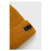 Čepice 4F žlutá barva, z husté pleteniny