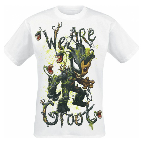 Marvel Venomized Groot - We Are Groot Tričko bílá