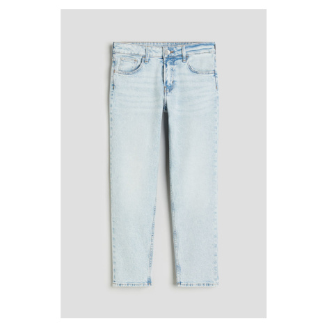 H & M - Relaxed Tapered Fit Jeans - modrá H&M