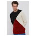 Vlněný svetr Karl Lagerfeld pánský, červená barva, hřejivý