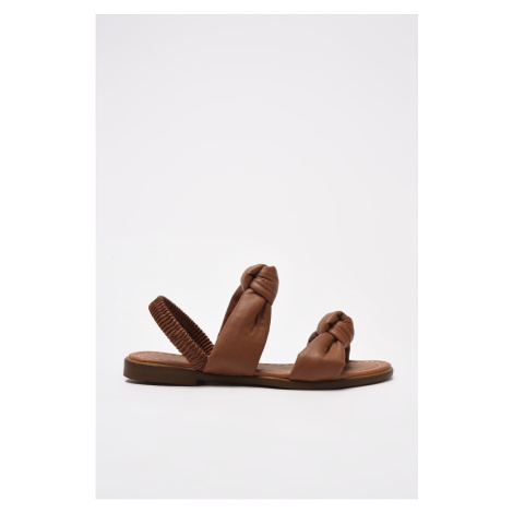 Trendyol Taba Knot Detailed Women's Sandals