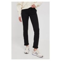 Džíny Pepe Jeans dámské, černá barva, medium waist