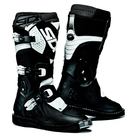SIDI FLAME Dětské motocrossové boty černá/bílá