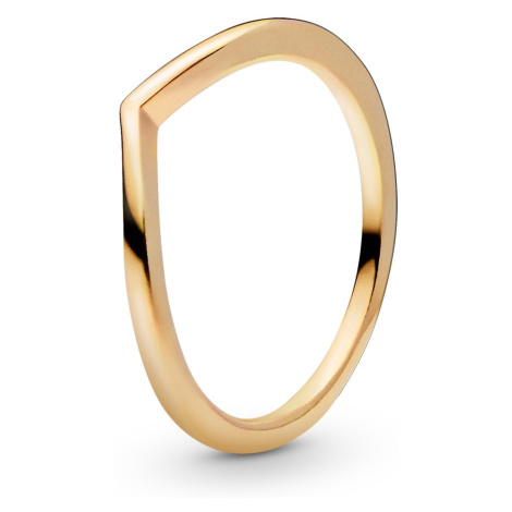 Pandora Minimalistický pozlacený prsten Shine Timeless 168742C00