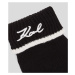 Rukavice karl lagerfeld k/signature knit glove black/white