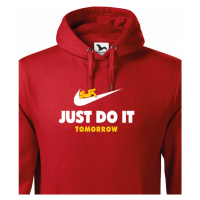 Pánská mikina s potiskem JUST DO IT TOMORROW - parodie na triko NIKE