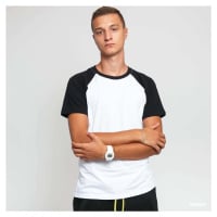 Tričko Urban Classics Raglan Contrast Tee White / Black