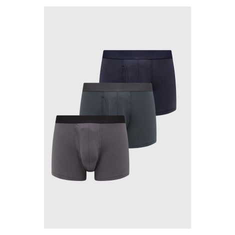 Boxerky Abercrombie & Fitch 3-pack pánské, zelená barva