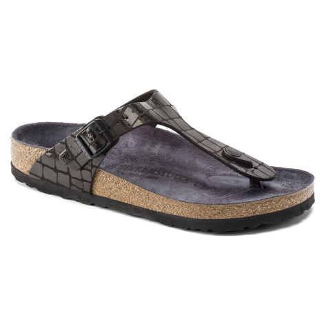 Birkenstock Žabky Gizeh Gleam Black 1016420