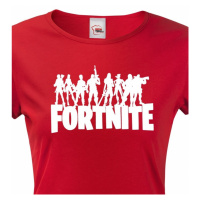 Dámské tričko s potiskem hry Fortnite - ideální pro malé hráče