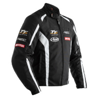 RST Textilní bunda na motorku RST IOM TT TEAM CE / JKT 2233 - černá/bílá