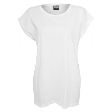 Ladies Extended Shoulder Tee - white Urban Classics