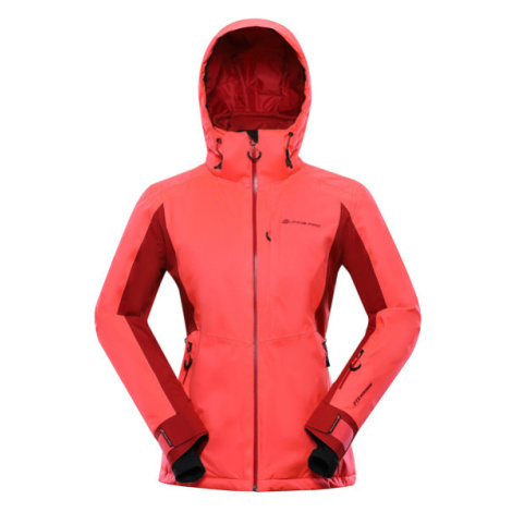gaesa růžová dámská lyžařská bunda s membránou ptx ALPINE PRO
