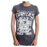 Želvy Ninja tričko, Distressed Since 1984 Girly Grey, dámské