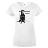 Dámské tričko Rotvajler -  dárek pro milovníky psů