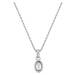 Hot Diamonds Stříbrný náhrdelník pro narozené v dubnu Birthstone DP757