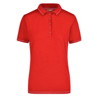 James&Nicholson Dámská polokošile JN568 Red