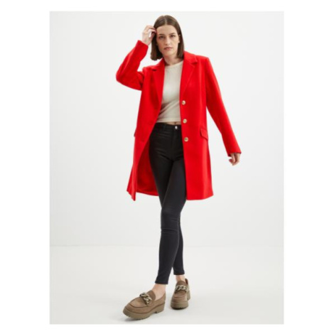 Červený dámský kabát Orsay