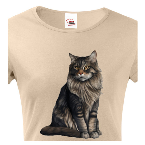 Dámská tričko s potiskem kočky - tričko pro milovníky koček BezvaTriko