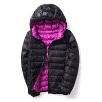 Prošívaná bunda na zip s kapucí