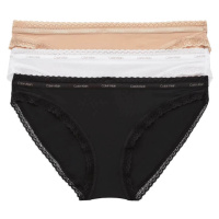 Calvin Klein 3 PACK - dámské kalhotky Bikini QD3804E-FIY