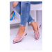 Lu Boo Pink Loafers of Iridescent Spikes Suede Spike