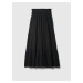 Černá dámská mušelínová maxi sukně s volánem GAP