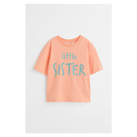 H & M - Tričko pro sourozence - oranžová H&M