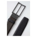 Oboustranný kožený pásek Calvin Klein pánský, černá barva, K50K511360
