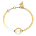 Guess Modní pozlacený náramek Circle Lights JUBB03172JWYG S: 14,5 - 18,5 cm