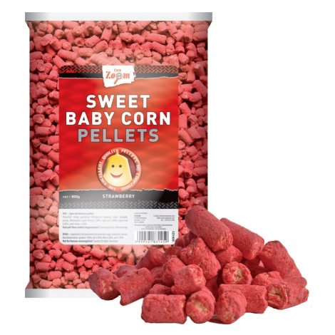 Carp zoom pelety sweet baby corn pellets jahoda 800 g