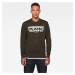 G-STAR Sweatshirt - Raw Block Raster r sw l\s dark green