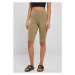 Ladies Organic Stretch Jersey Cycle Shorts - khaki