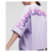 Tričko karl lagerfeld big logo t-shirt lavender