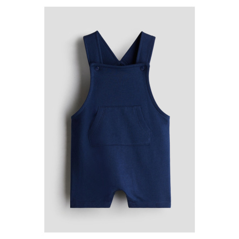 H & M - Teplákové šortky's laclem - modrá H&M