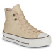 Converse CHUCK TAYOR ALL STAR LIFT PLATFORM WEATHERIZED LEATHER Béžová