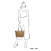 Beagles Béžová elegantní shopper kabelka „Dominant“