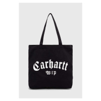 Bavlněná taška Carhartt WIP Canvas Graphic Tote Large černá barva, I032928.21XXX