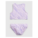 Fialové holčičí dětské plavky tie-dye swim two-piece GAP