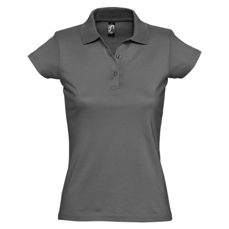 SOĽS Prescott Women Dámská polokošile SL11376 Dark grey SOL'S