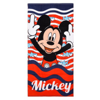 MICKEY MOUSE ČERVENÁ PLÁŽOVÁ OSUŠKA