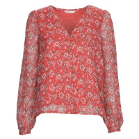 Only ONLHARPER L/S LUREX TOP Červená