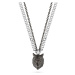 Police Designový ocelový náhrdelník Vlk Savage Animalia PEAGN2119901