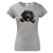 Dámské tričko s potiskem Novofundlandský pes -  tričko pro milovníky psů