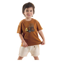 Denokids Baby Boy Muslin Shorts T-shirt Suit