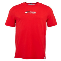 Tommy Hilfiger ESSENTIAL BIG LOGO TEE Pánské tričko, červená, velikost