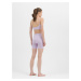 4F SHORTS FNK F498 Dámské legínové kraťasy na jógu US 4FWSS24TFSHF498 LIGHT VIOLET