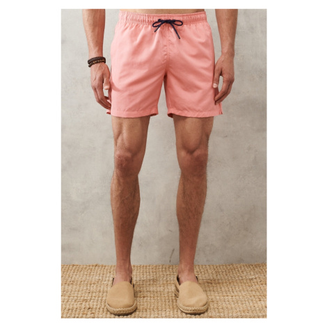 AC&Co / Altınyıldız Classics Men's Pink Standard Fit Quick Dry Swimwear Marine Shorts.